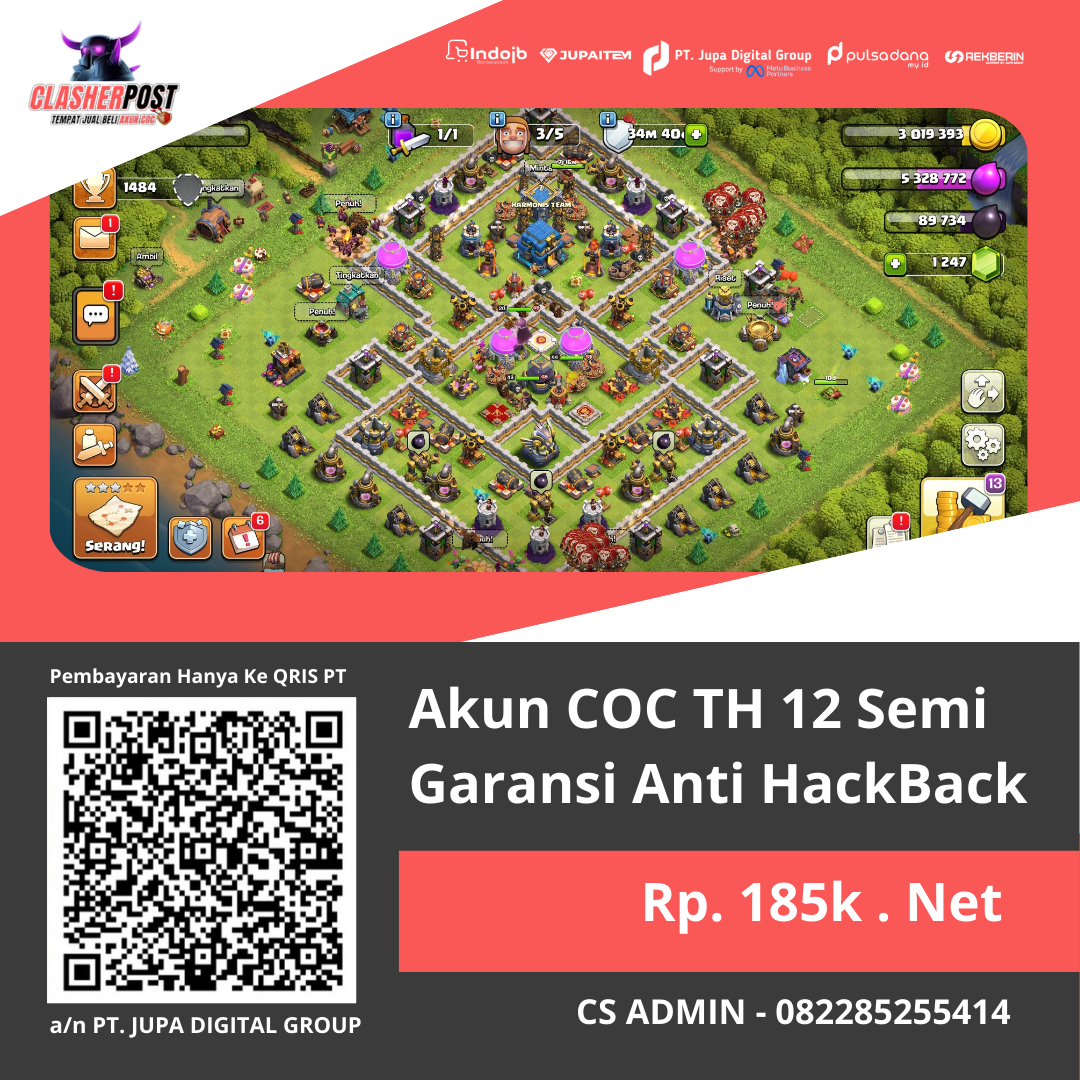 Akun COC TH12 (Garansi)