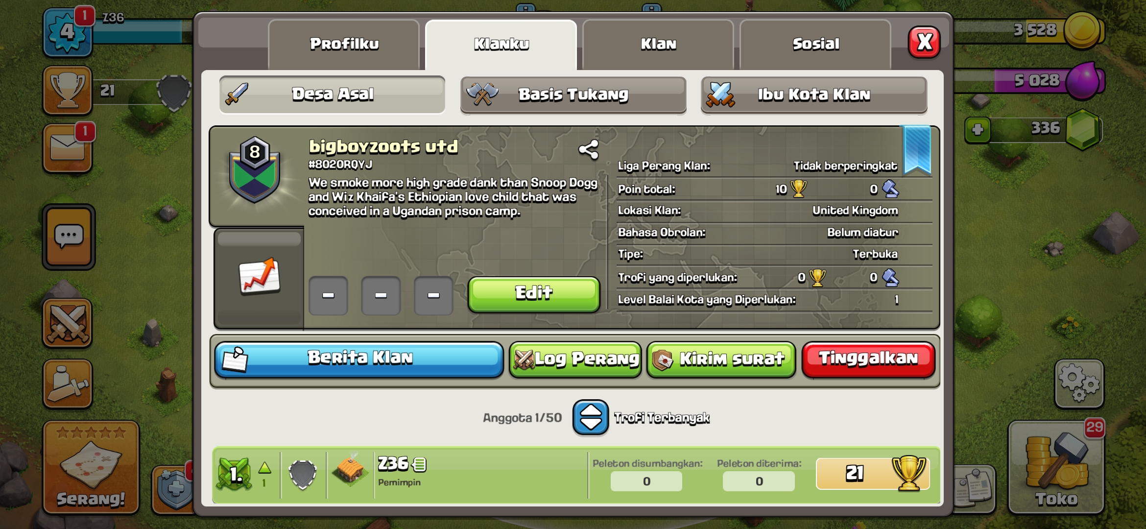 CLAN LEVEL 8 MURAH