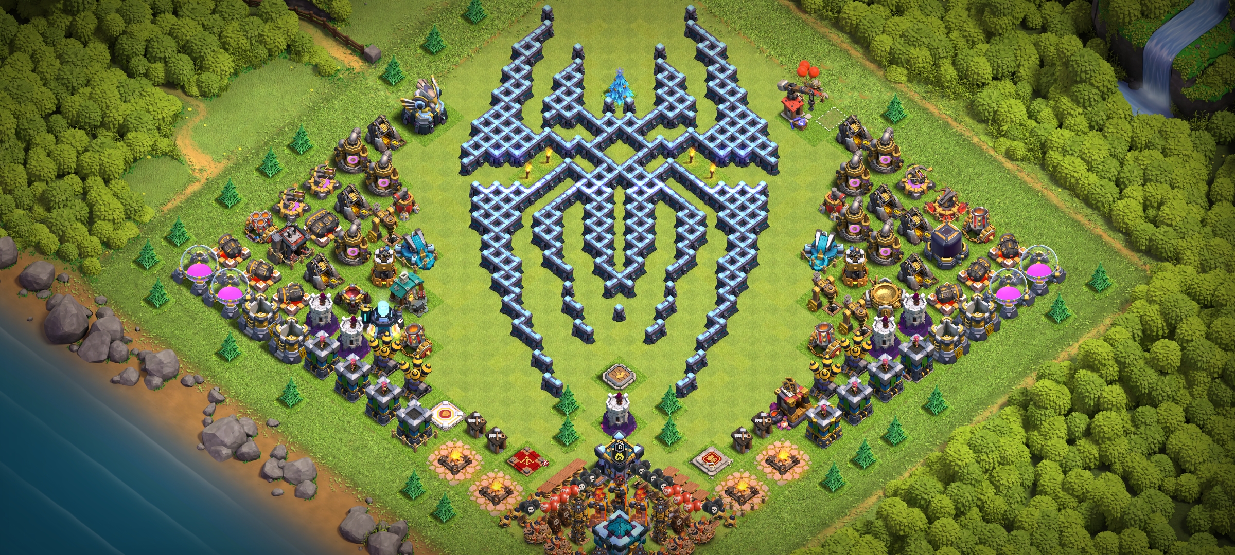 Akun coc Th 13 max wall
