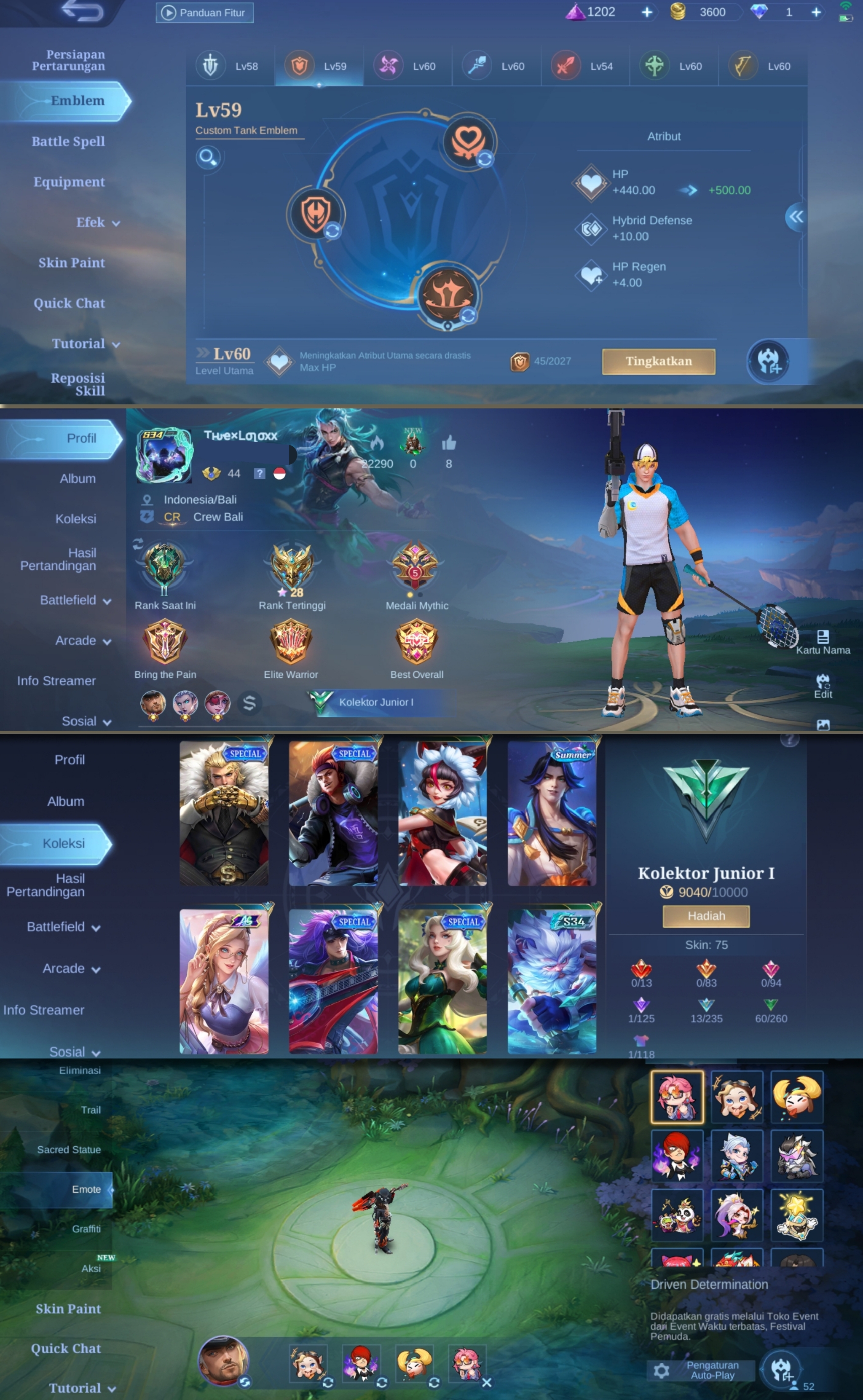 Jual akun ML