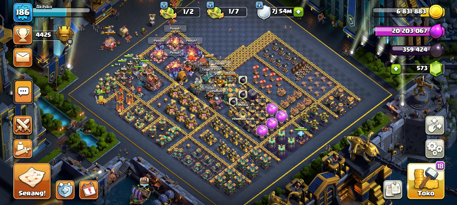 Coc Th 14 max tukang 6✅ udah dapat 2 latar