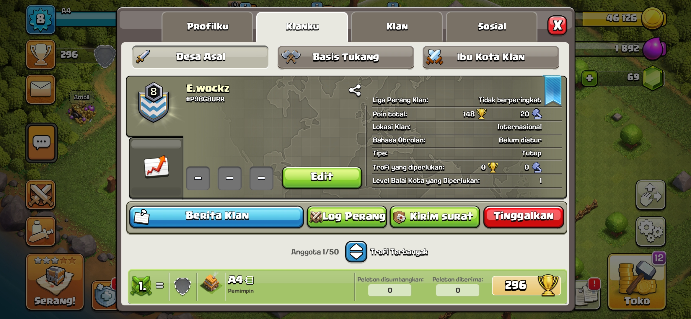 clan level 8 murah