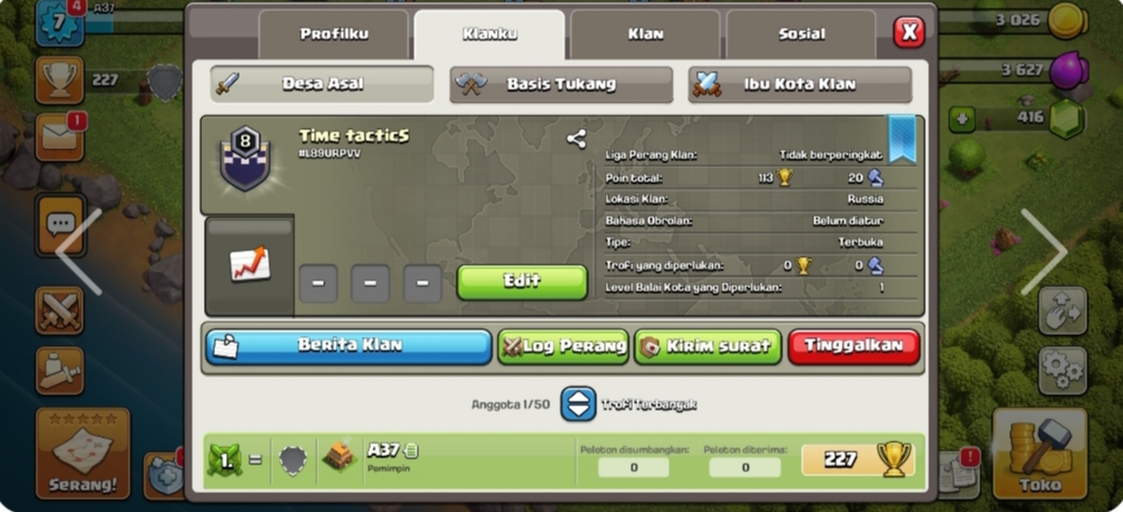 CLAN LEVEL 8 MURAH