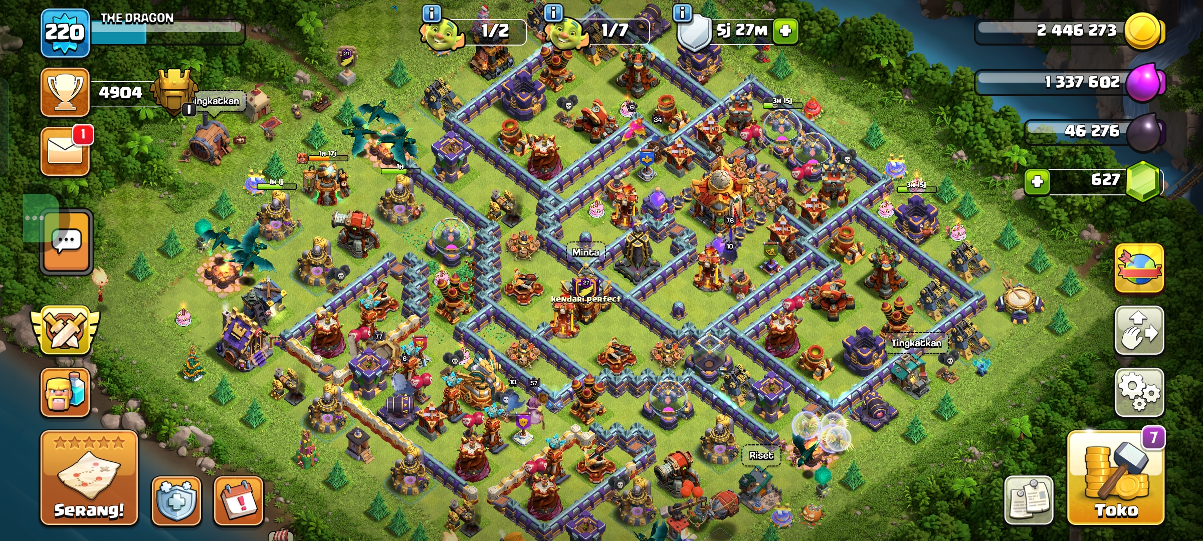 AKUN COC TH 16 MAX