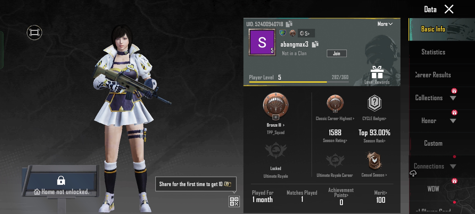Jual Akun Fresh Pubg Mobile