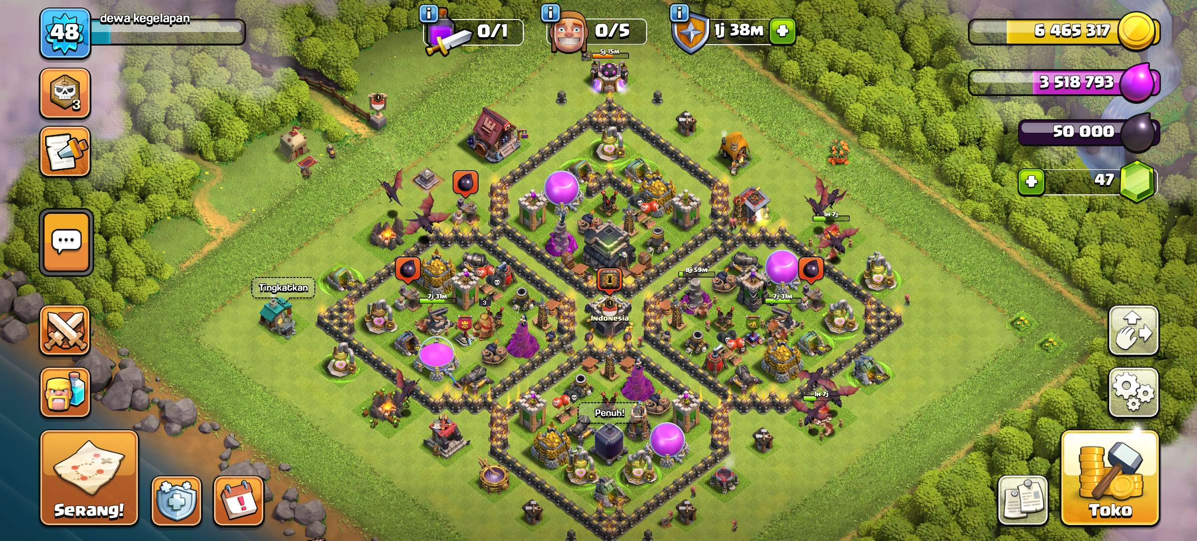 coc th 9 max