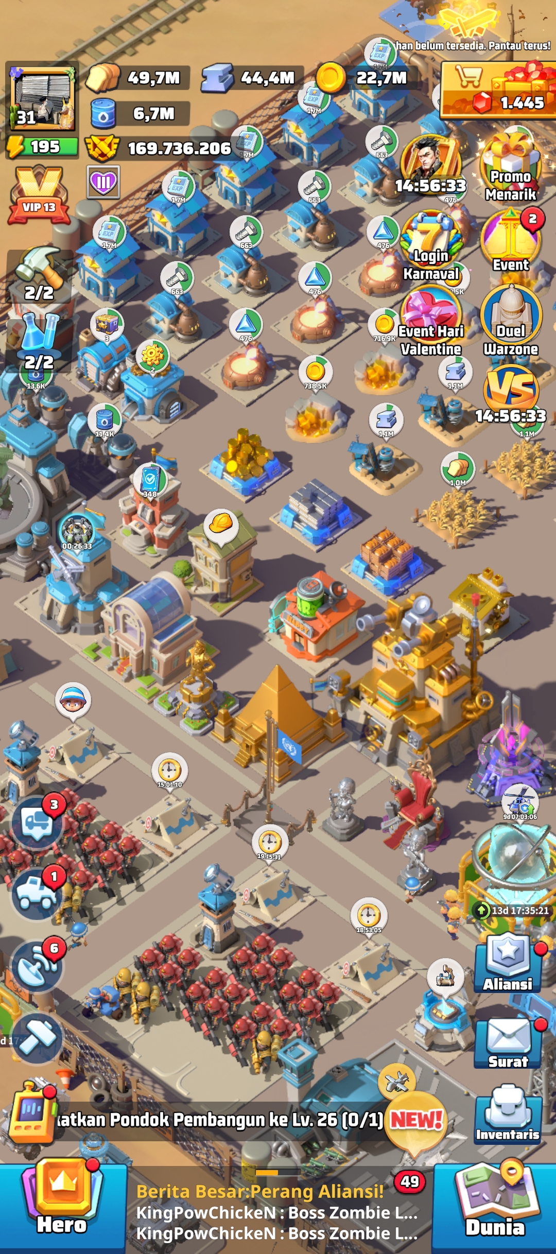 last war account (HQ 31)