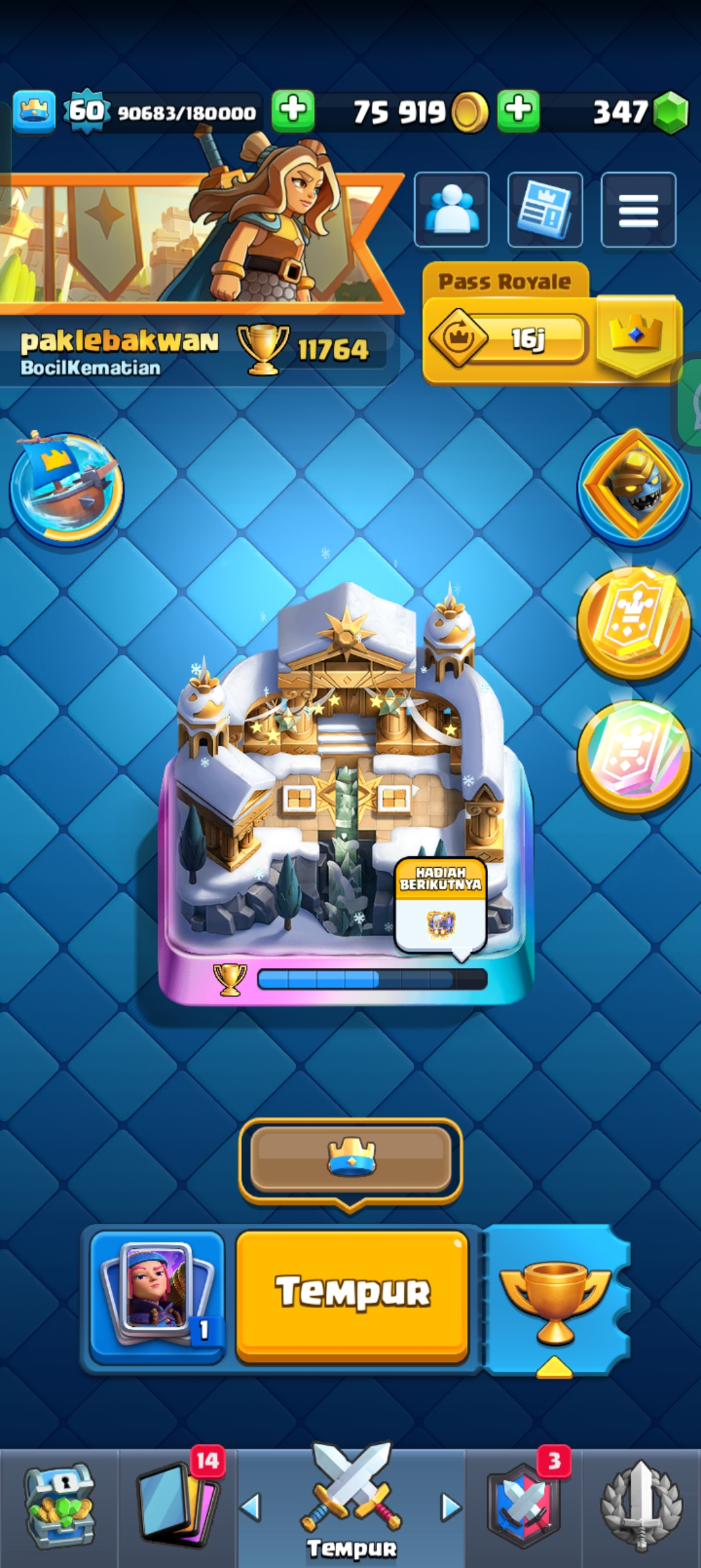 Clash royal 11k trophy