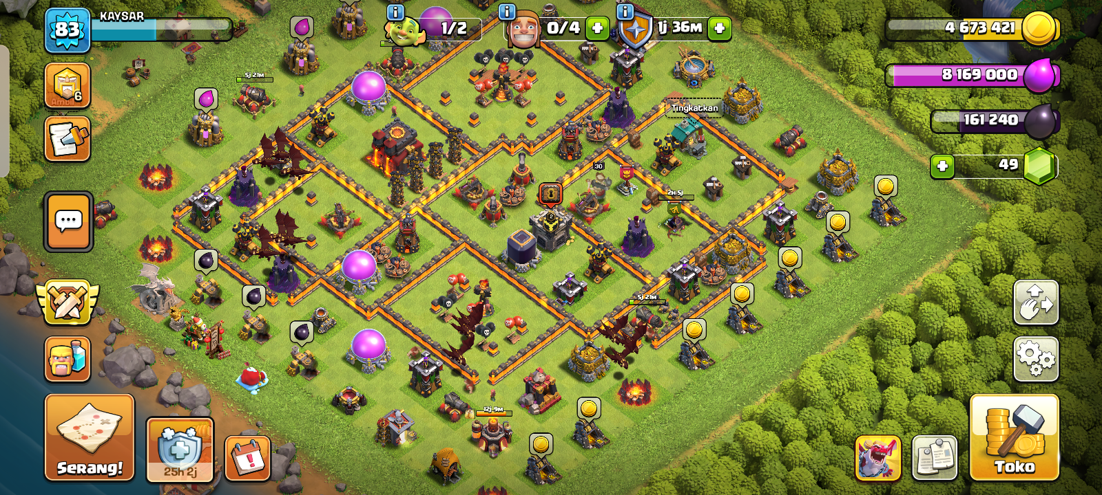 AKUN COC TH 10 HANPIR MAX