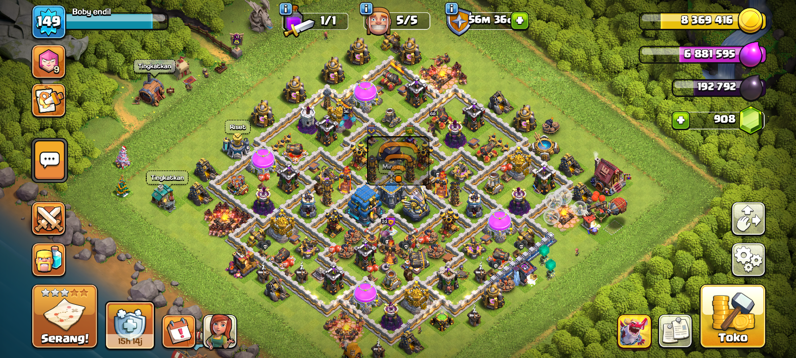 AKUN COC TH 12