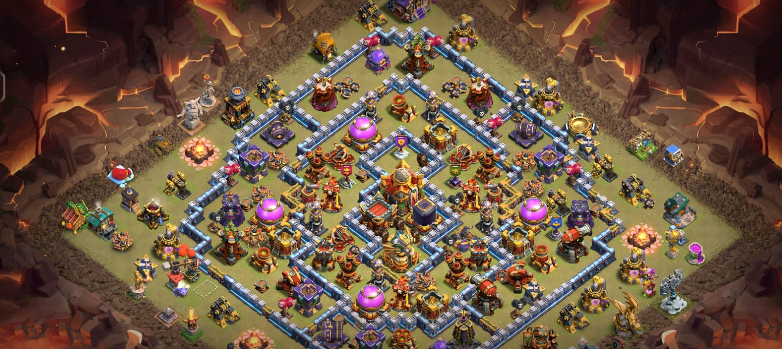 AKUN COC TH 16 FULL UPGADE, MINES TEMBOK BELUM FULL UPGRADE