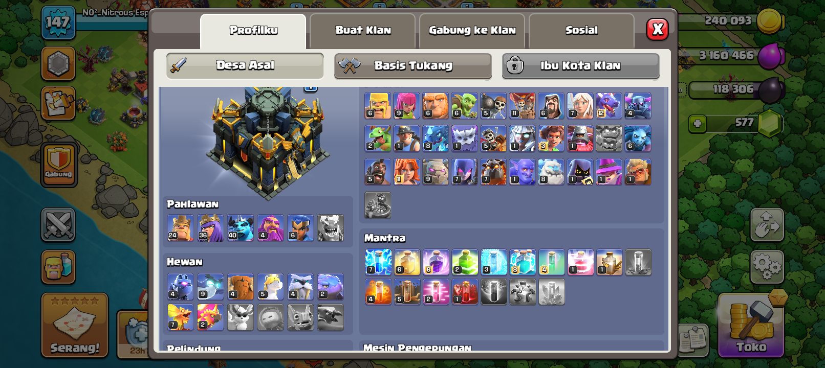 Clash of clans..TH 17