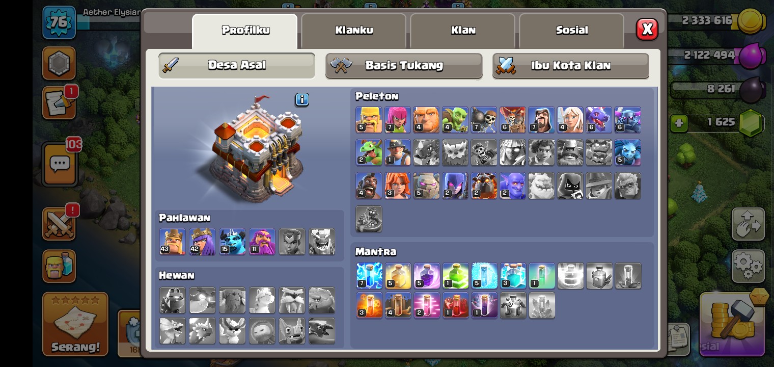 Jual akun coc th 11