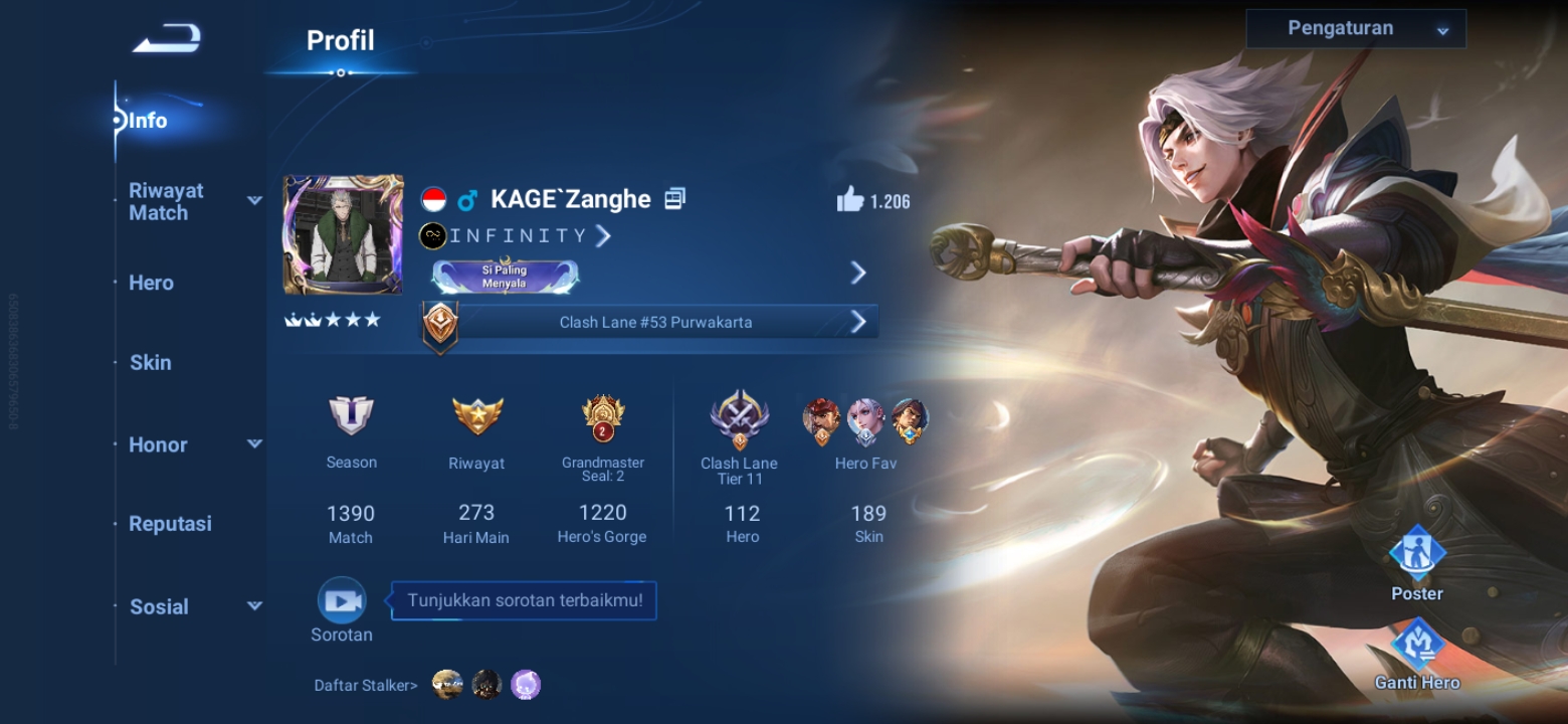jual akun honor off kings