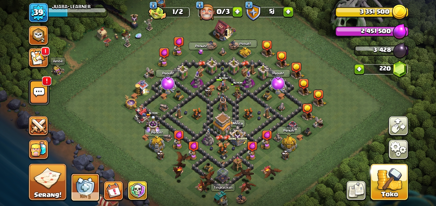 Akun COC th8