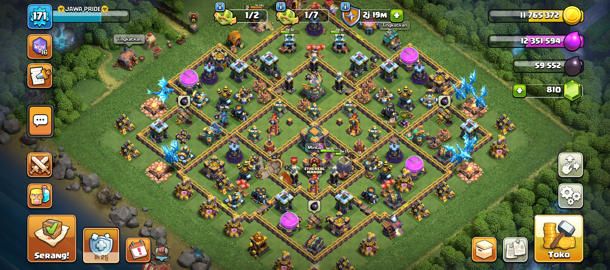 Jual akun coc murah