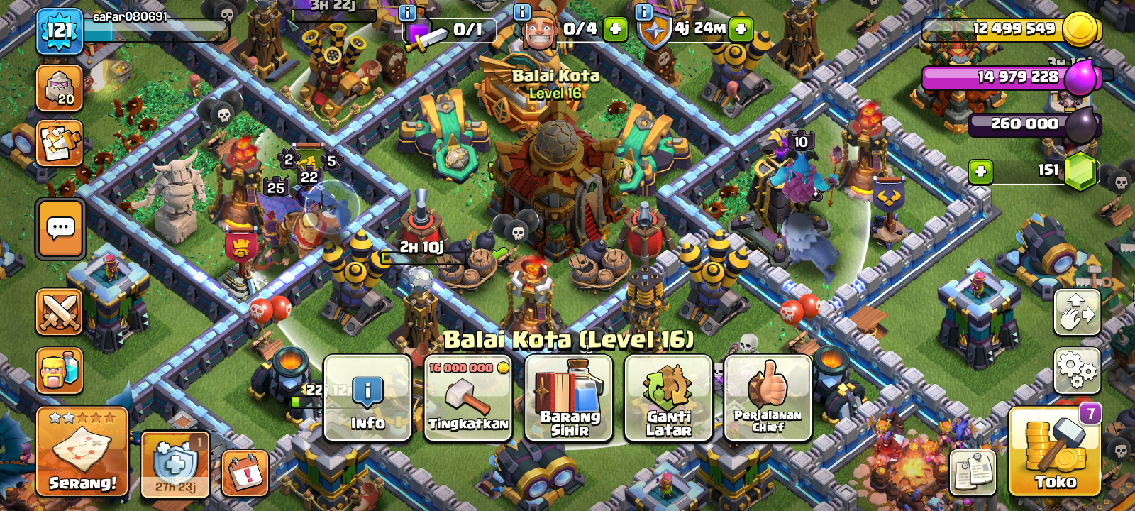 Clash of clan th 16