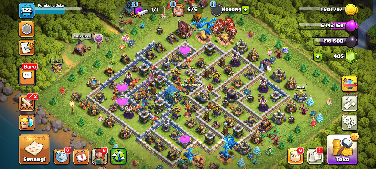 Jual akun coc th 12