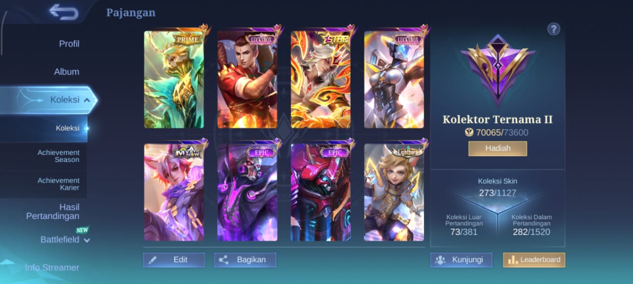 Akun MLBB Murah!!!!! Hanya 240.000 !!!!!!
