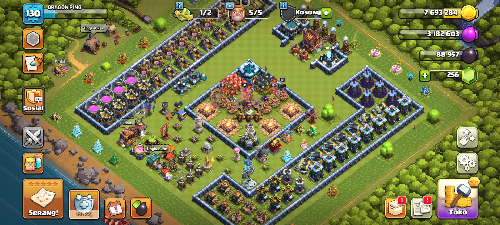 akun coc th 13