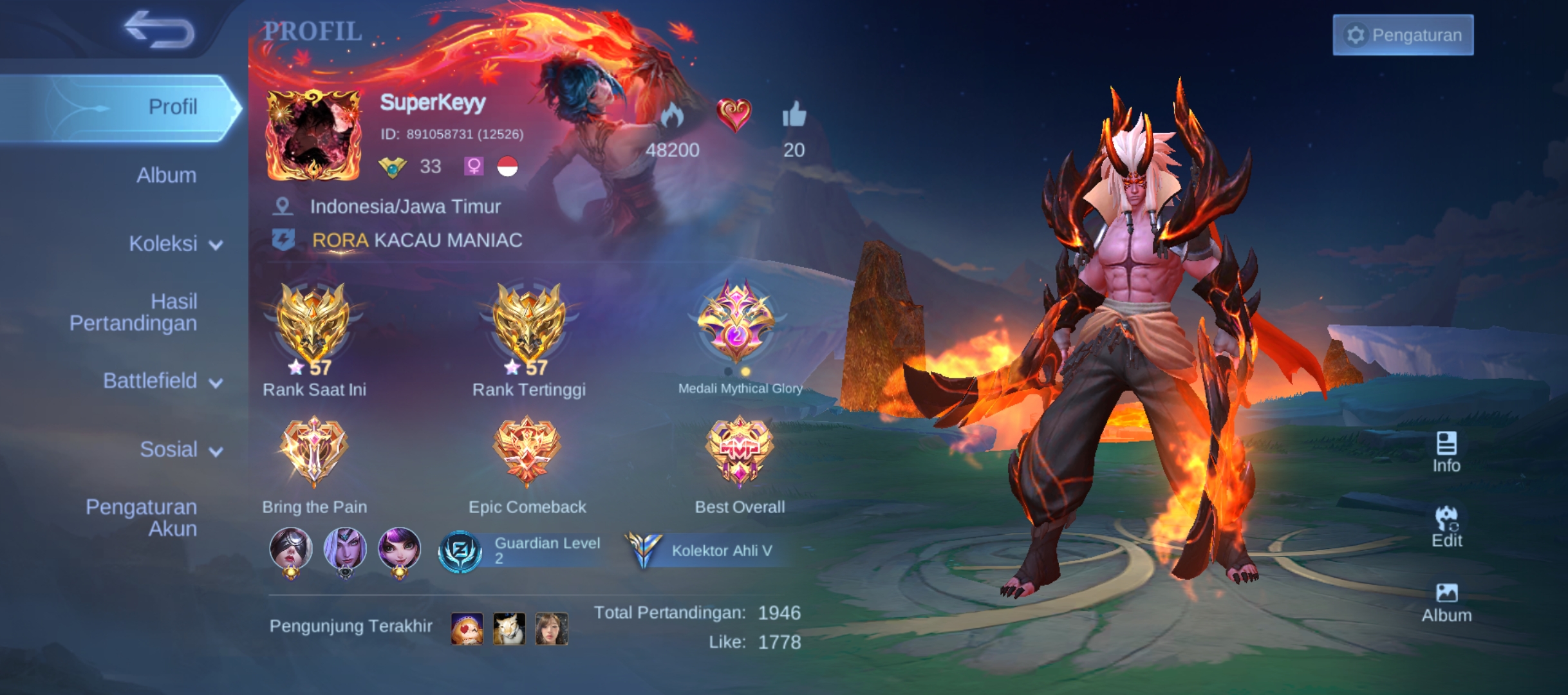 Account ML Lama Ga Kerawat, Mau Pensi, Murah Aja Ambil