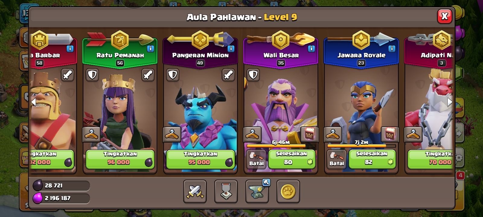 Akun COC th 16 4.000 gems,prematur seperti th 14